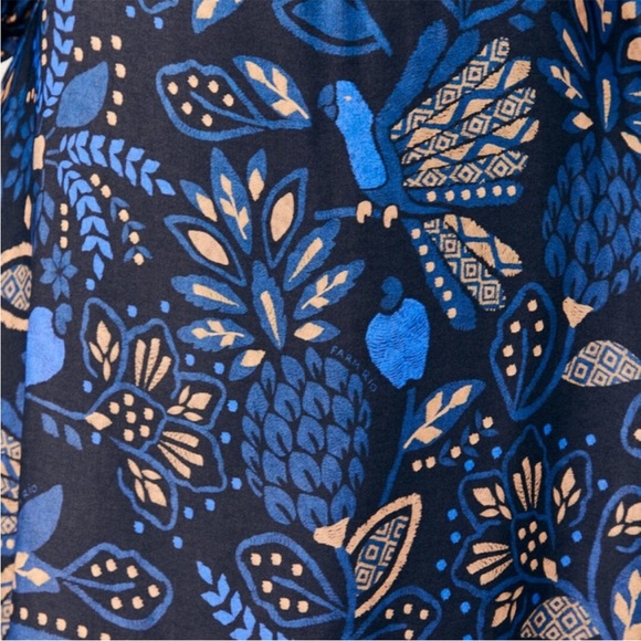 Farm Rio Black Macaw Forest Midi Dress - Picture 5 of 5